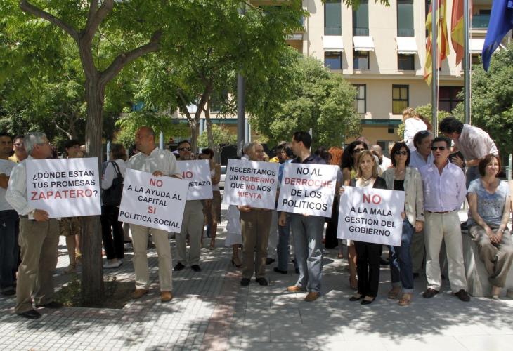 PALMA ACCION PROTESTA DE LOS FUNCIONARIOS DE LA DELEGACION DE ECONOM