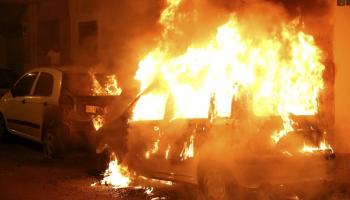 Fuego de madrugada en Palma