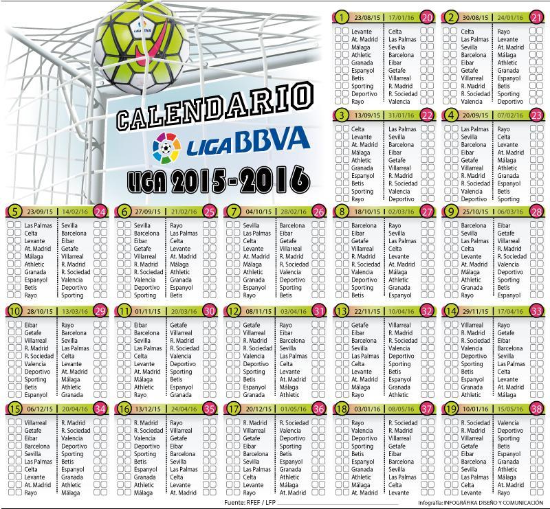 Fotogalería: Calendario Liga BBVA