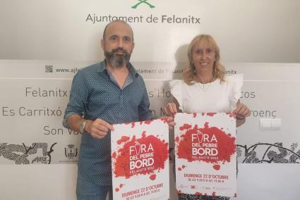 Catalina Soler y Rafel Rubio, alcaldesa y regidor de Felanitx.