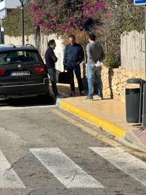 Córdoba, el pasado martes, con dirigentes de PSOE y Gent per Formentera. Ese día no acudió al Parlament porque dijo que estaba enfermo.