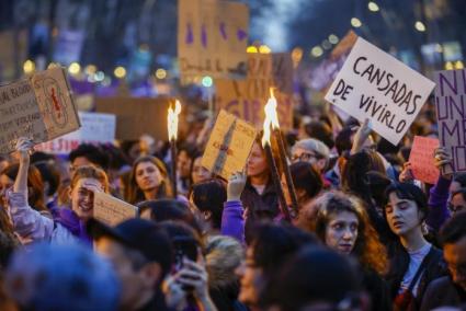 Imagen de archivo de una manifestación del 8M.