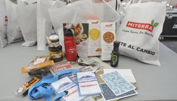 El paquete de bienvenida fue apoyado por muchas empresas.