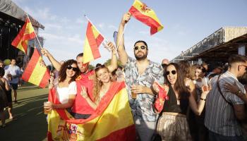 Mallorca se vuelca con la Eurocopa, en imágenes