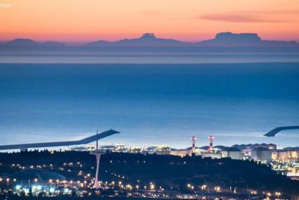 Mallorca vista desde Barcelona en una imagen de archivo del meteorólogo Alfons Puertas.