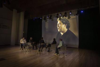 Presentación del concierto solidario en el Palau de la Música que dirigirá Gustavo Dudamel