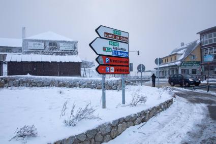 Se activa el nivel amarillo para este lunes por nevadas en la sierra