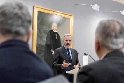 Jorge Azcón presenta la adquisición de la obra de Francisco de Goya y Lucientes Retrato de José de Cistué y Coll, barón de la Me