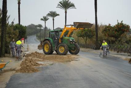 Andalucía suma 126 incidencias por la borrasca Garoé concentradas en la mitad occidental