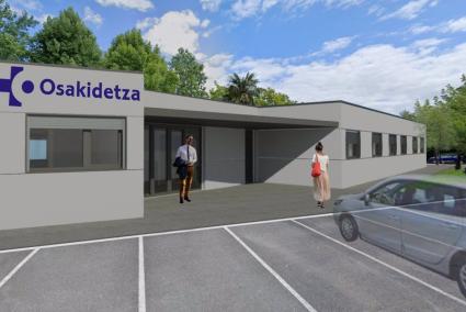 Inician los trabajos del edificio modular para acometer la obra del bloque quirúrgico en el Hospital Bidasoa