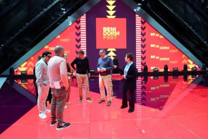 Instalaciones del Benidorm Fest en el Palau d'Esports l'Illa
