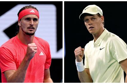 Sinner defiende título ante un Zverev hambriento de su primer grande