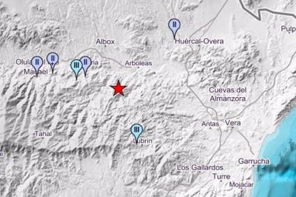 Terremoto con epicentro en Arboleas.