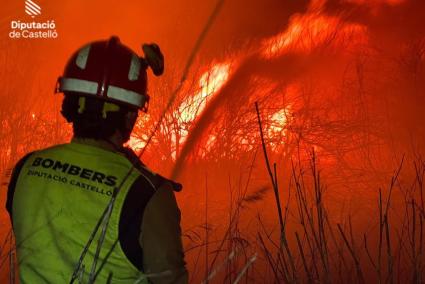 Castellón.- Controlado el incendio en Nules cercano a un camping que ha obligado a desalojar a unas 40 personas