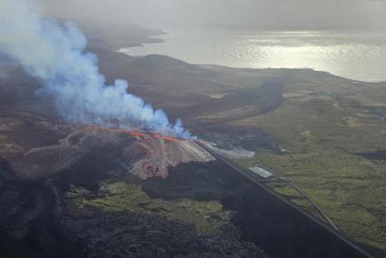 Erupción volcánica en Islandia