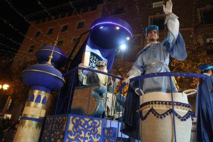 La carroza del rey Melchor en la Cabalgata de Palma de este 2025.