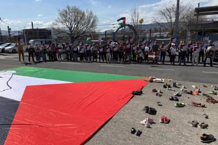 Movilización de la iniciativa ciudadana Gernika-Palestina