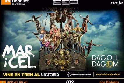 Renfe colabora con la difusión del musical 'Mar i Cel' en el Teatre Victòria