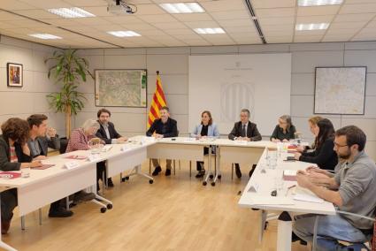 Reunión de la consellera de Territorio, Sílvia Paneque, con representantes de PSC, ERC, Comuns y CUP sobre el decreto de viviend