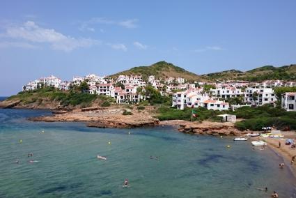 Playas de Fornells en Menorca.