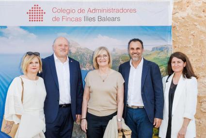 Antònia Maria Garcia, Josep Marquet, Caterina Vives, Carlos Morell y Antonia Rufete.