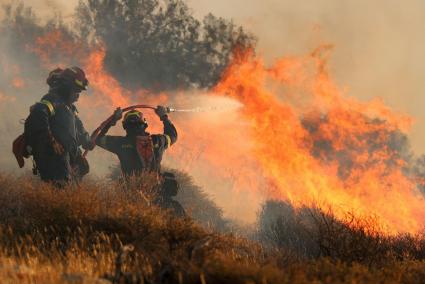 Fuego en Creta