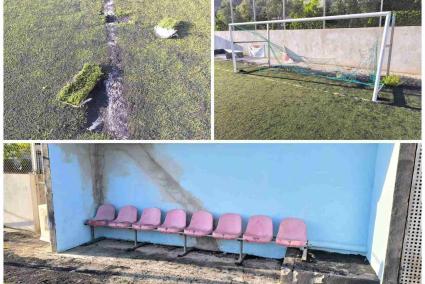«Jugamos con miedo a lesionarnos»: el campo de fútbol de Valldemossa, en estado crítico tras años de abandono