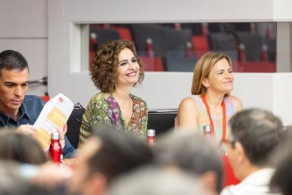 La vicesecretaria general del PSOE y líder del PSOE-A, María Jesús Montero, en el Comité Federal del PSOE.