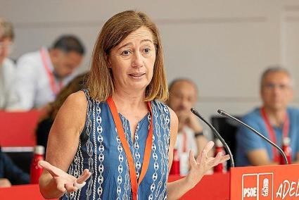 La secretaria general del PSIB, durante su intervención en el comité.