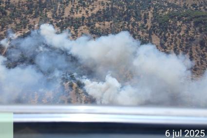 Declarado un incendio forestal en Cardeña (Córdoba)