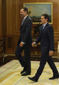 Felipe VI y Albert Rivera