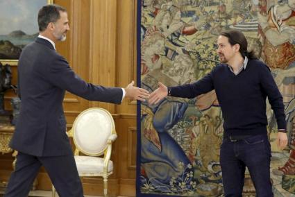 Felipe VI y Pablo Iglesias