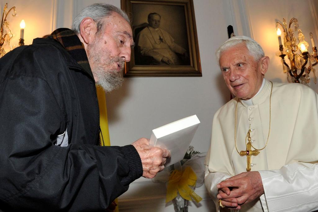 Benedicto XVI y Fidel Castro