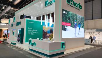 Estand de &Aacute;voris en la World Travel Market de Londres.