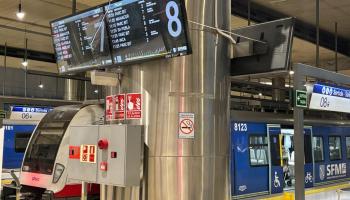 Trenes en la Estaci&oacute;n Intermodal.