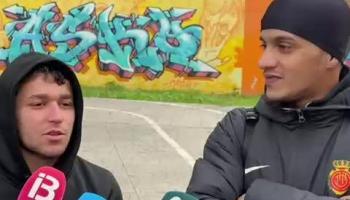 Daeh, este miércoles, frente a la antigua cárcel de Palma.