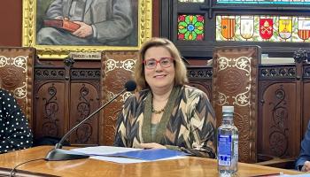 La regidora de Hacienda, Mercedes Celeste, en un pleno en Palma.