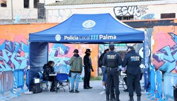 Dispositivo policial en la antigua c&aacute;rcel de Palma.