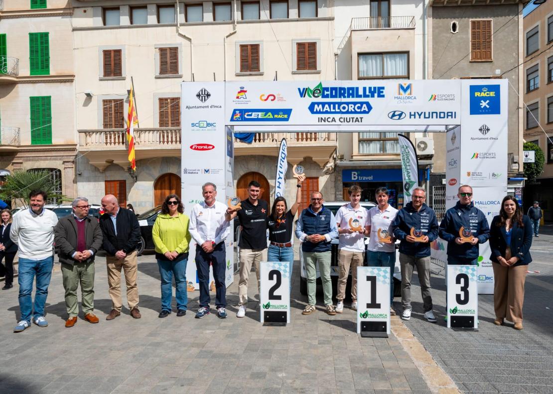 Eco Rallye Mallorca Inca-Ciutat. El podio de híbridos enchufables.
