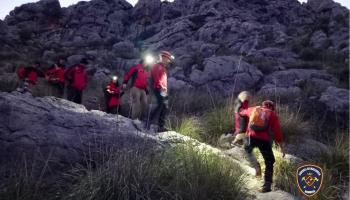 Búsqueda nocturna en Mortitx de una madre y sus dos hijos de 6 y 7 años perdidos durante una excursión
