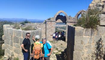 El Oratori Cor de Jesús ha formado parte del intinerario de la excursión. Desde este punto se puede contemplar el paisaje de casi toda la isla de Mallorca.