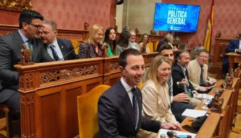 Lloren&ccedil; Galmes, durante la sesi&oacute;n del pasado martes con motivo del Debat de Pol&iacute;tica General.
