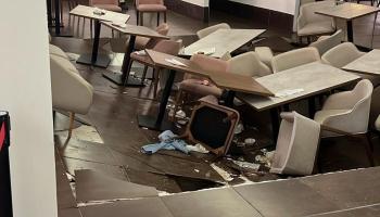 Cuatro heridos tras el hundimiento de una parte del comedor de un hotel de Santa Ponça