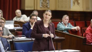 Marga Prohens, este martes en el Parlament.