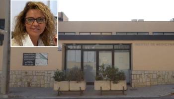 El Instituto Forense de Palma y en el recuadro, Consuelo P&eacute;rez Luengo, la exdirectora.