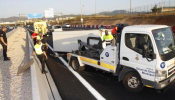 Accidente en la vía de cintura