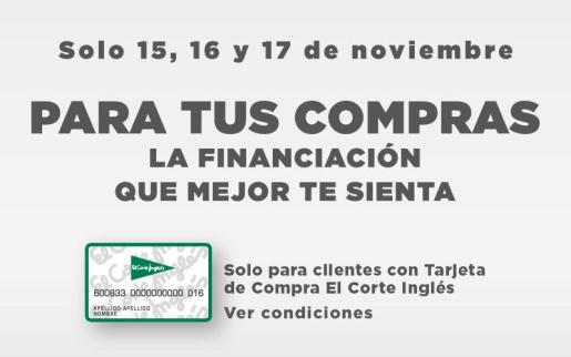 El Corte Inglés financia por primera vez compras al 0 % de ...