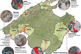 Casi 40 kilómetros de torrentes de Mallorca presentan un riesgo significativo de inundación