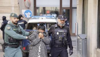 La detenida a su llegada a los juzgados de Manacor este jueves.