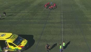 Un jugador del Binissalem de Tercera Divisi&oacute;n pasa la noche ingresado tras chocar contra un muro